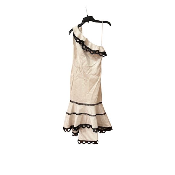 Alexis "Christie" dress with contrast scalloped lace trim size small (new) - Picture 8 of 10